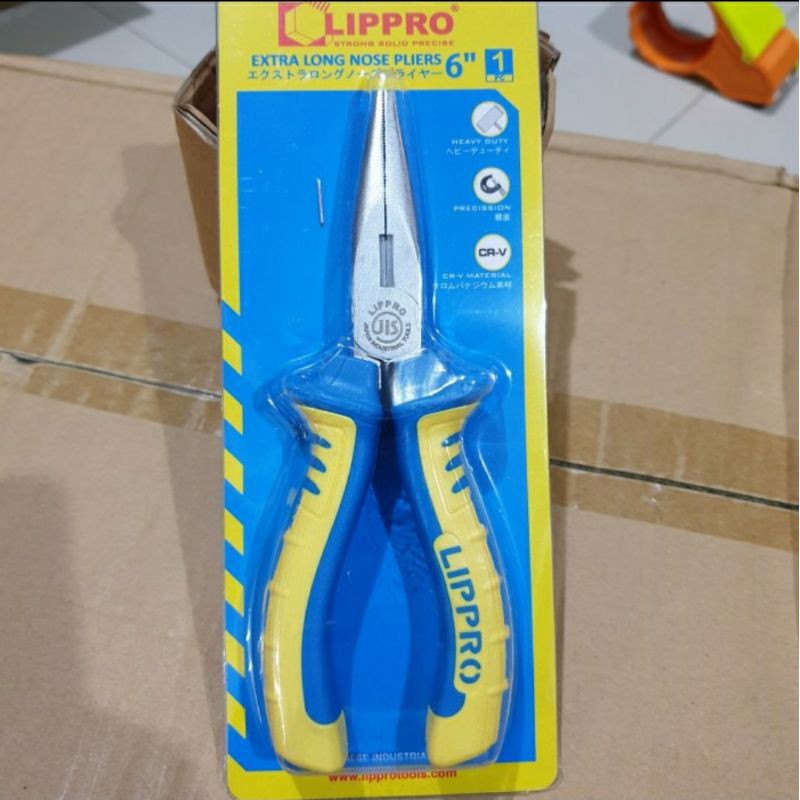 TANG LANCIP LIPPRO 6&quot; LONG NOSE PLIERS LIPRO 6 INCHI HEAVY DUTY