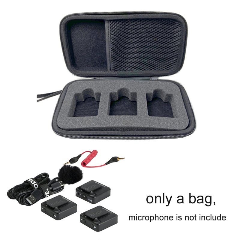 Gro Kotak Musik Penyimpanan Mikrofon Travel Untuk Perlindungan Untuk Wireless Go2 for Protecti