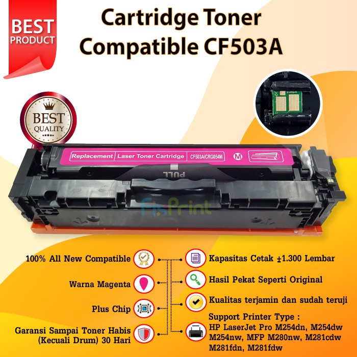 Cartridge Toner Compatible HP 202A CF500A CF501A CF502A CF503A Canon CRG 052 Refill Printer M254 MFP M280 M281fdw