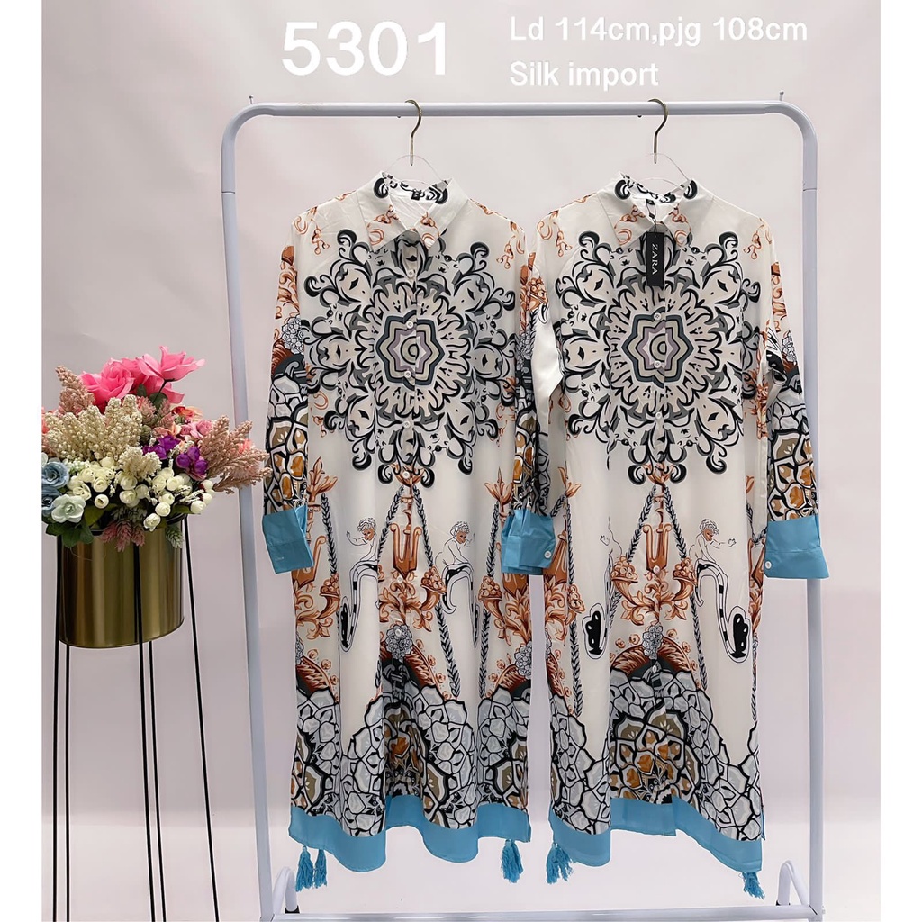 TUNIK SILK IMPORT MOTIF