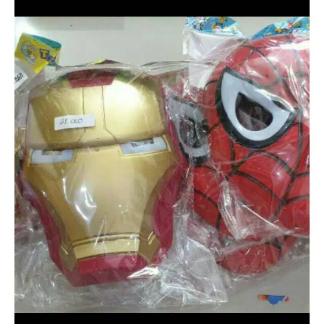 Topeng Ironman/Topeng spiderman/ topeng batman