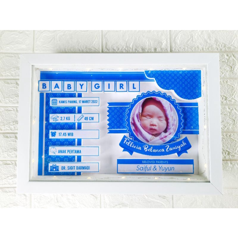 Baby bio / nama bayi / biodata bayi baru lahir / nama bayi 3D / babybio 3D