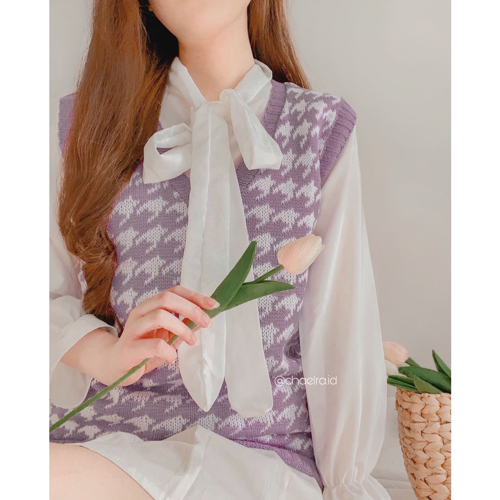 hyunae top blouse korea/korean blouse/dalaman vest/fashion koreanstyle/blouse wanita/blouse muslim/d