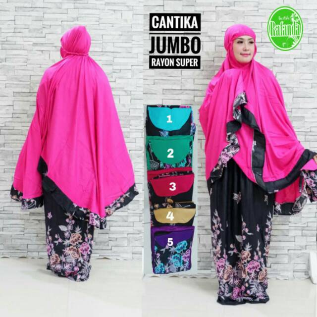 Mukena Cantika jumbo by Rafanda