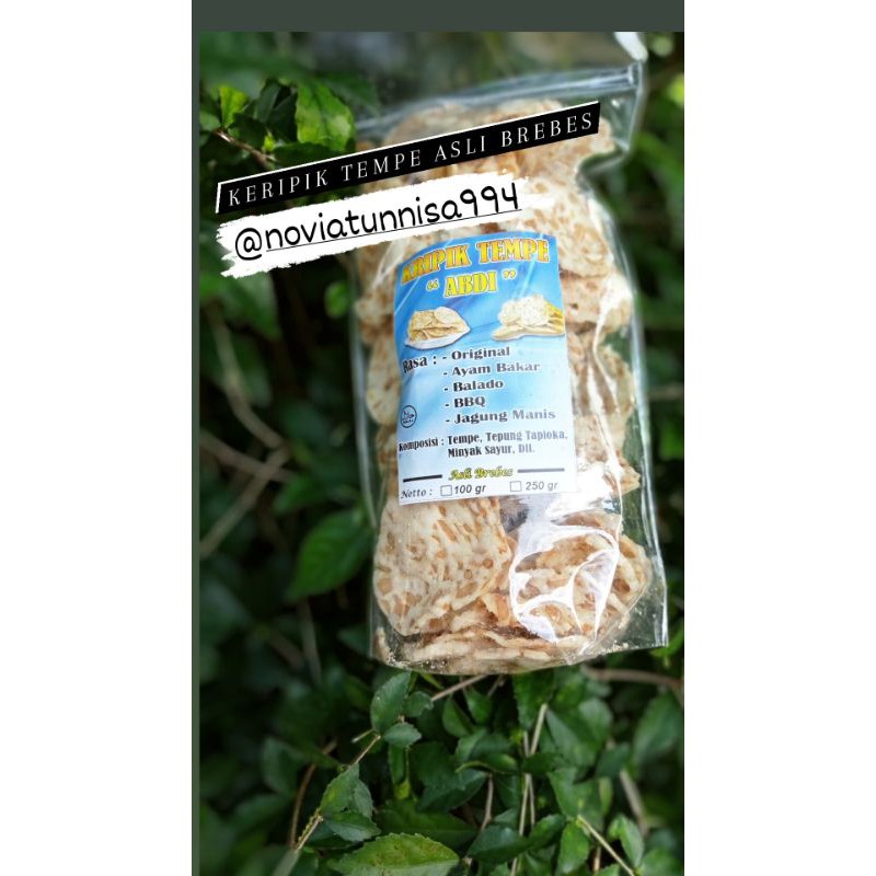 

keripik tempe asli buatan Brebes