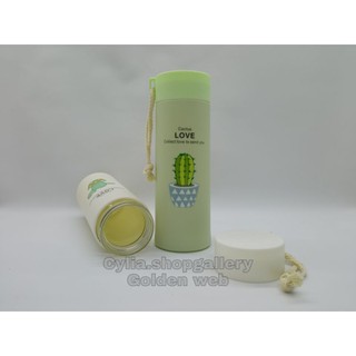 Glass Bottle cactus  Botol  Minum  Kaca  unik  motif  kaktus 