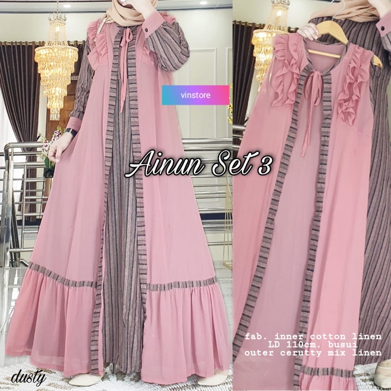 [BISA COD] AINUN SET 3 ORI BY VINSTORE