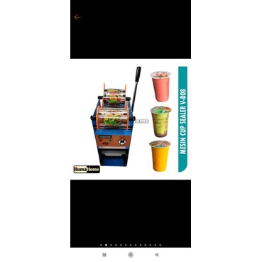 Mesin Press minuman atau mesin cup sealler sudah termasuk plastiknya (Second cuma pk brp minggu n ms