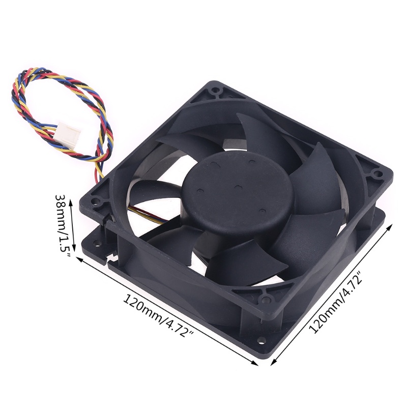 Bt 12cm Bearing CPU Cooling Fan AFC1212DE Untuk DC 12V 1.6A 120mm Untuk DC Brushle