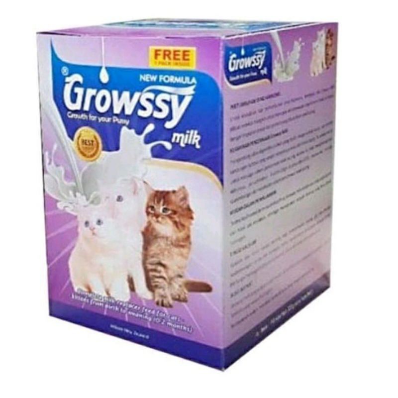 GROWSSY SUSU ANAK KUCING 1BOX ISI 10 PCS FREE 1