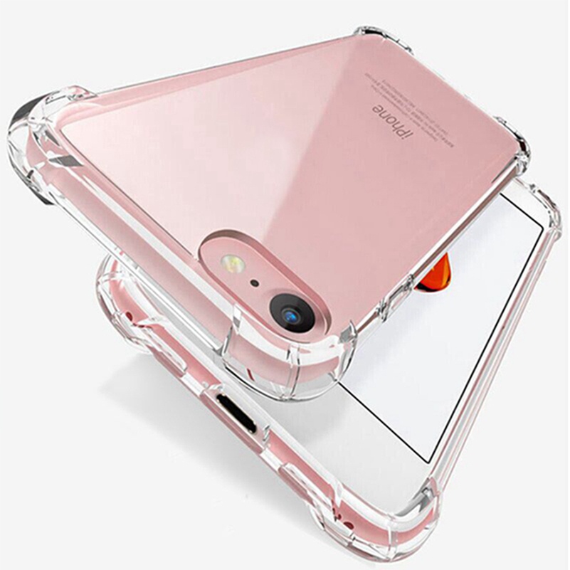 Clear Soft Casing Compatible For iPhone SE 2020 11 12 Pro Max Xs Xr X 8 7 6 6s Plus Soft Case Bahan Silikon Transparan Untuk