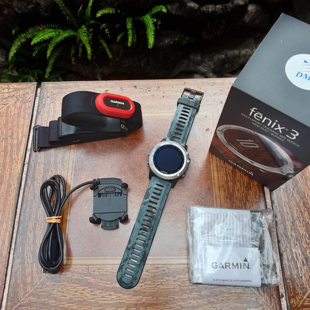 Garmin Fenix 3 second bekas Original garansi DMI bukan TAM smartwatch daki gunung hiking camping run