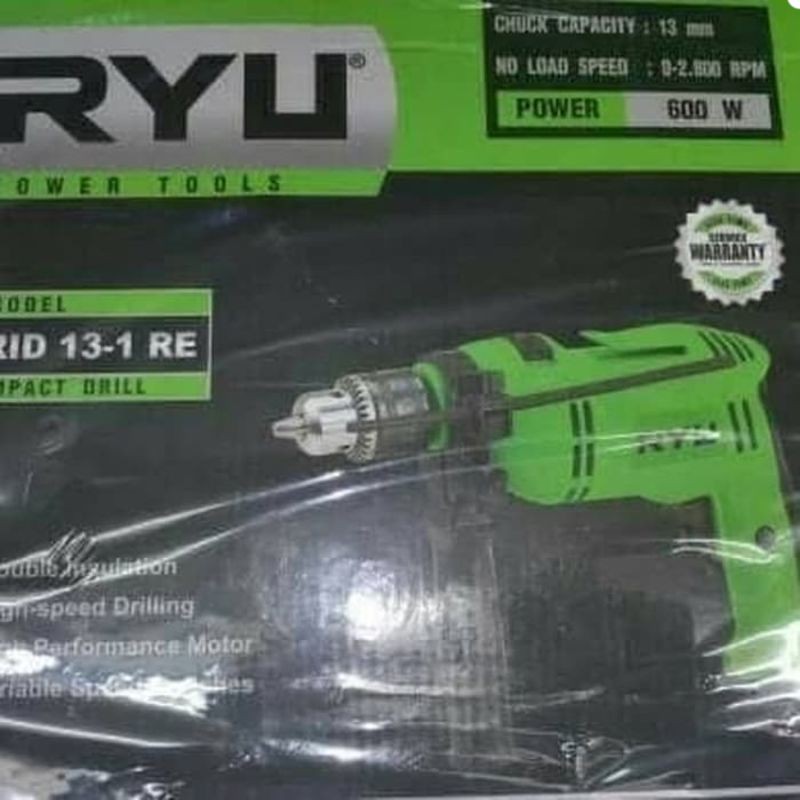 MESIN BOR BETON RYU RID-13 IMPACT DRILL RYU 13 MM MESIN BOR TEMBOK