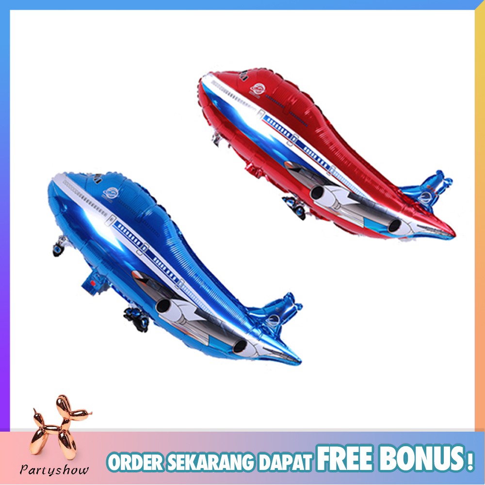 PESAWAT Foil Balon/Balon Karakter/Balon Pesawat Terbang/Otomotif