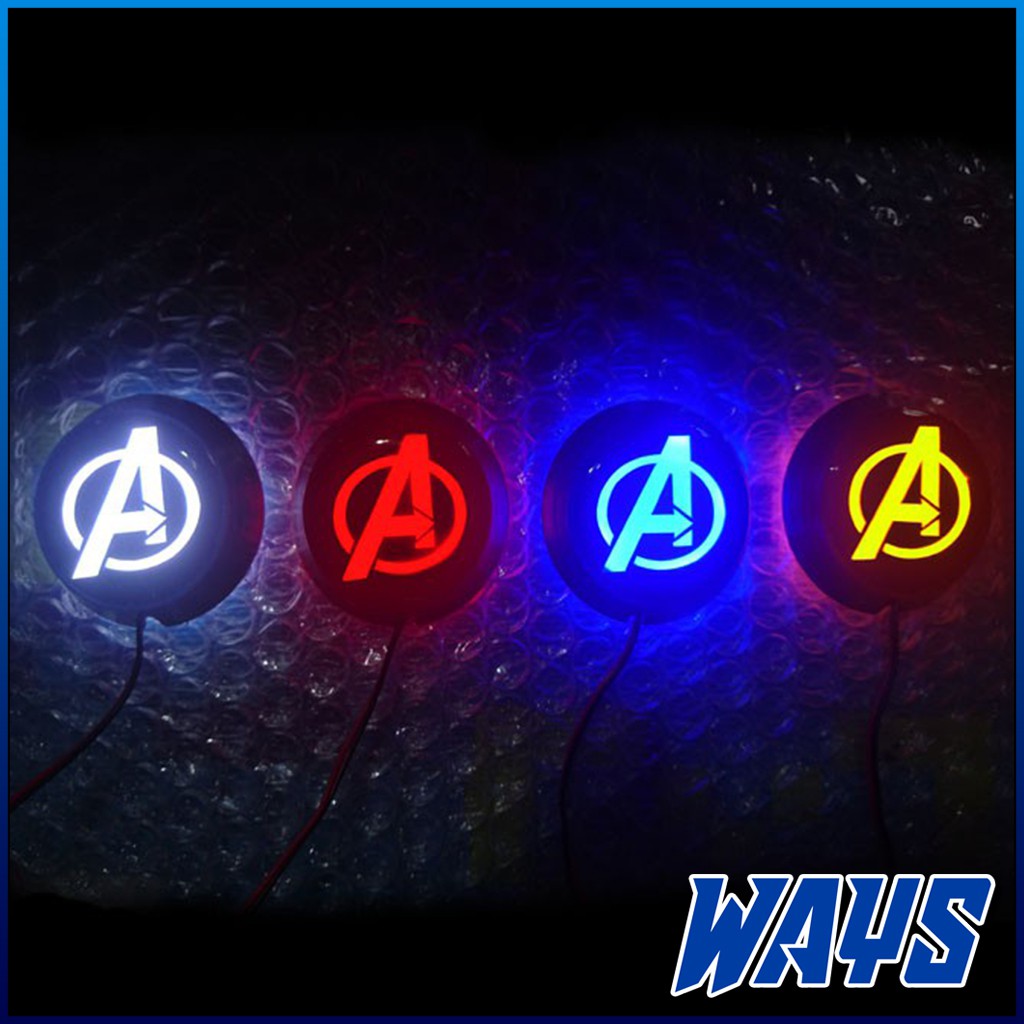 [L235] Emblem Logo 3D Lampu LED Variasi Universal Motor Mobil