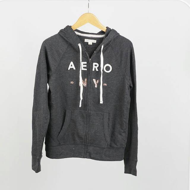 dark grey zipper hoodie