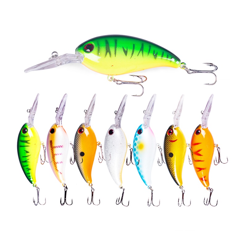 HENGJIA 7PCS Wobbler Fishing Lure 10cm 13.5g Hard Artificial Bait Crankbait Jerkbait Swimbait