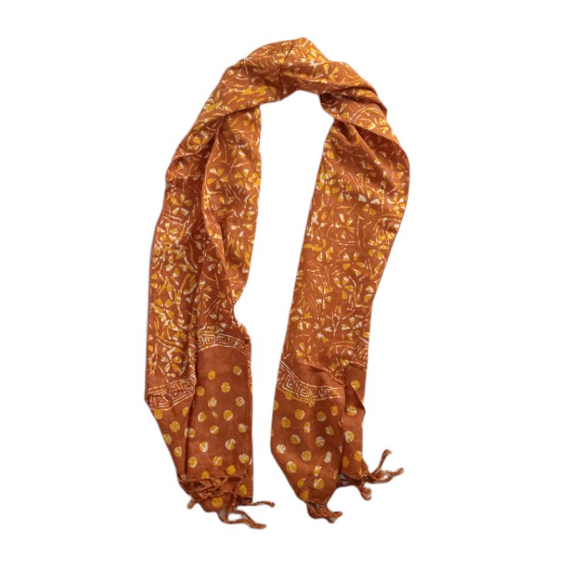 Scarf Shawl Selendang Syal Batik Cap Wanita Premium SYLA-SYL012