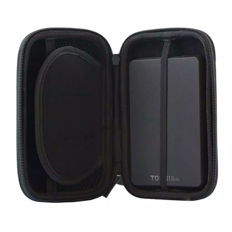 Dompet Hard Disk Shockproof Case Hardisk External HDD 2.5 Inch Powerbank Hitam