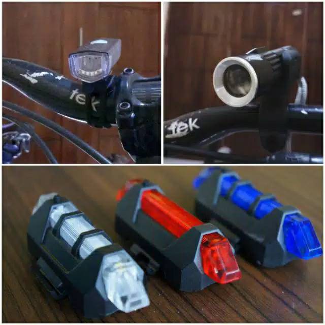 Lampu sepeda depan belakang charger sepeda gudung mtb cycling