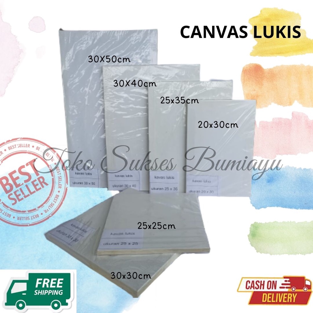 KANVAS LUKIS PUTIH  MURAH / CANVAS BOARD / KANVAS LUKIS BERBAGAI MACAM UKURAN / KANVAS LUKIS KECIL S