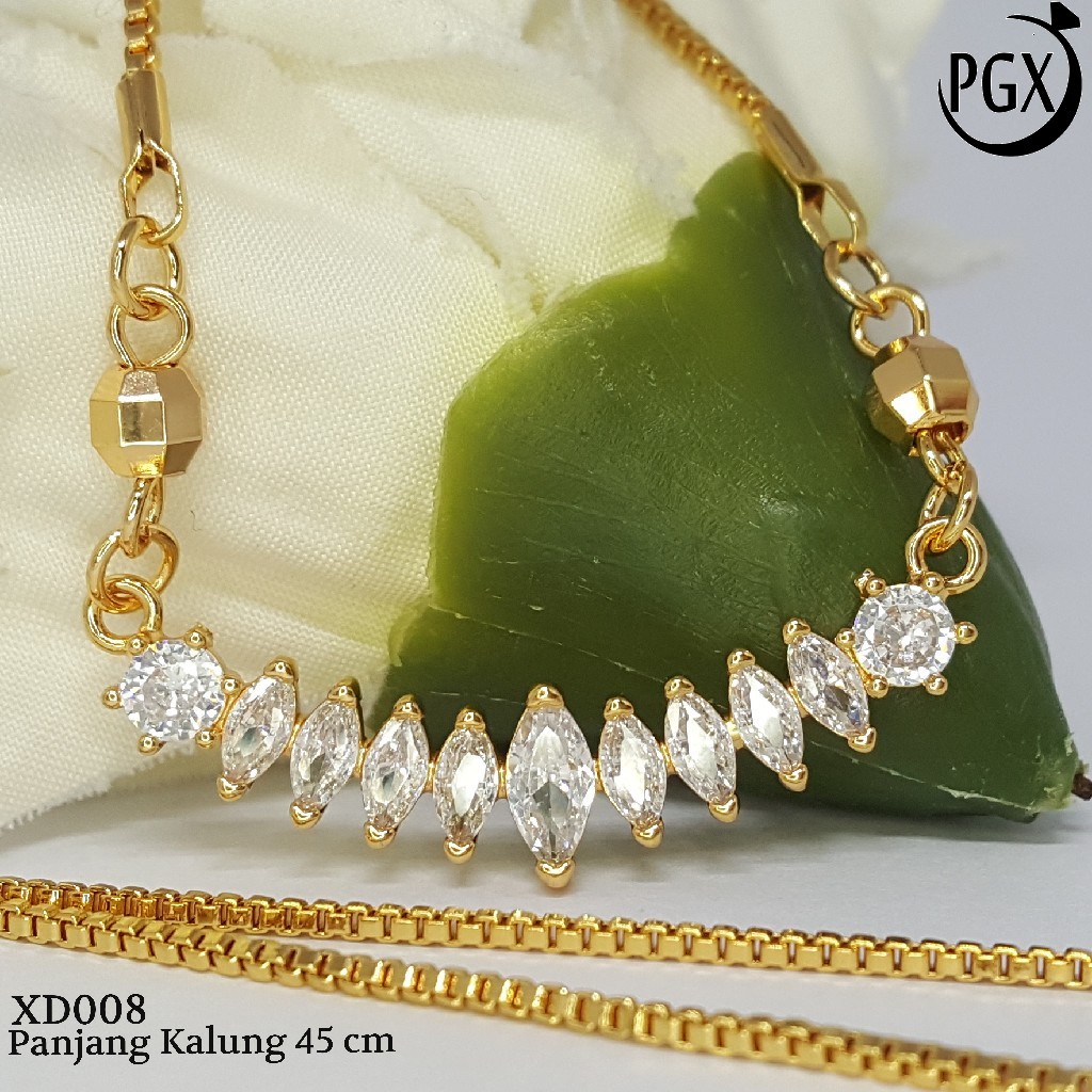 PGX Kalung Wanita Xuping Perhiasan Lapis Emas Aksesoris Fashion Premium - XD082