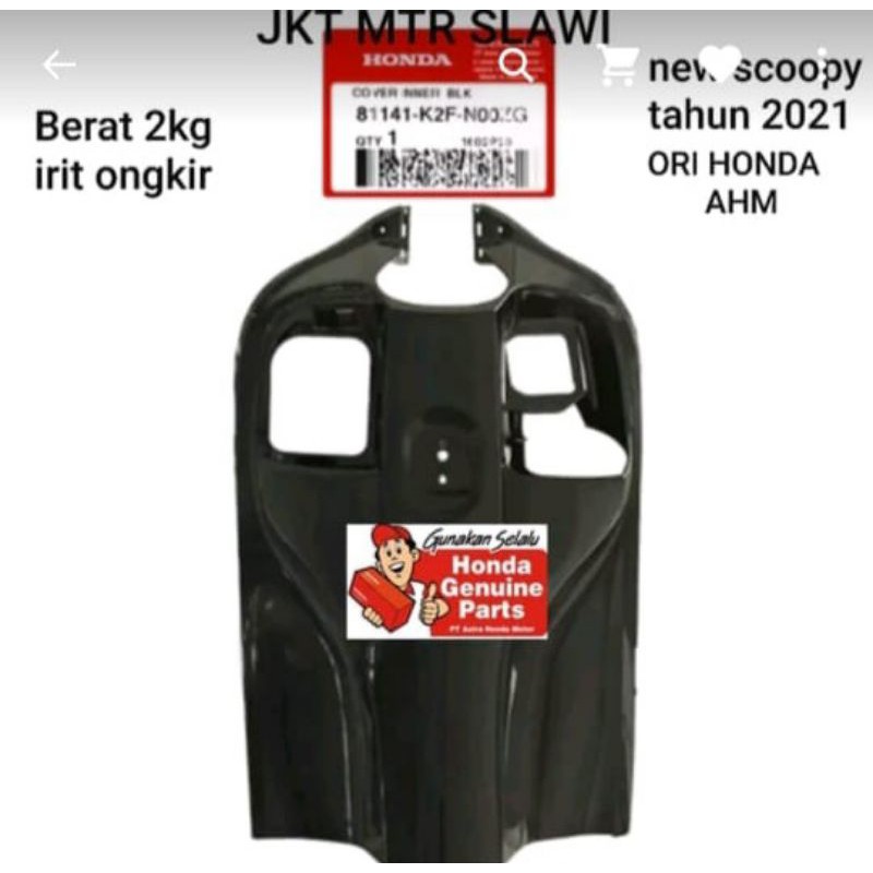 81141-K2F-N00ZH cover kontak, cover inner lower, legsil kontak, scoopy new esp 2021-2022 K2F silver, hitam dop, cream, hitam metalic asli honda