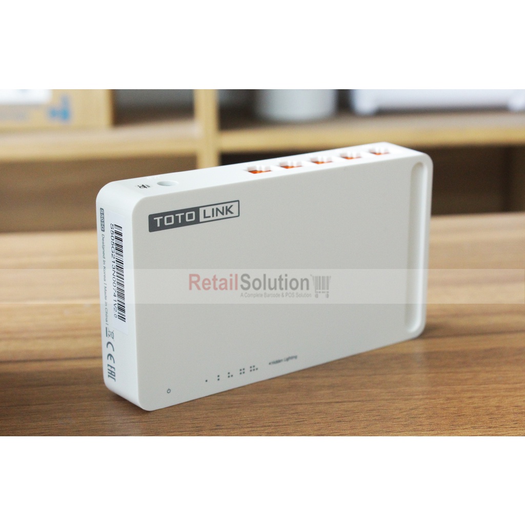 Desktop Switch Gigabit 5 Port Auto - TOTOLINK S505G Garansi Resmi