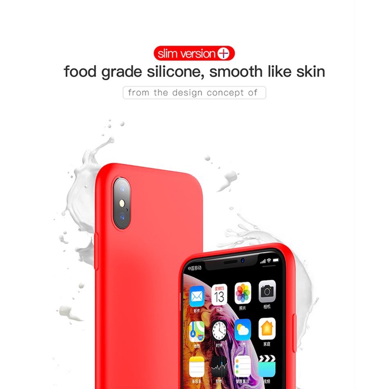 TOTU Casing iPhone X/XS/XR/XS Max Liquid Silicone Case Anti Noda Slim