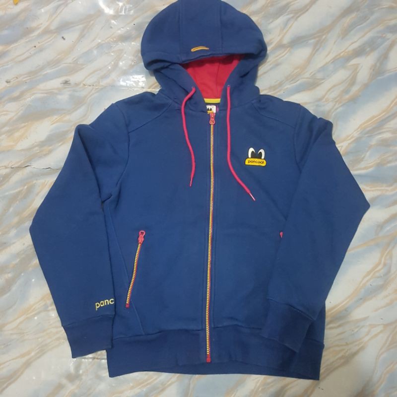 PANCOAT ZIPHOODIE NAVY MEDIUM SECOND ORIGINAL
