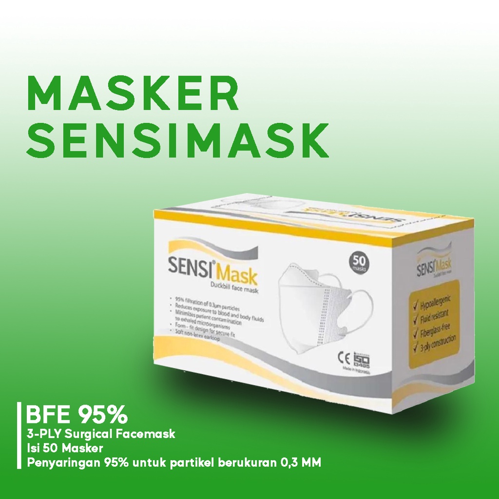 Masker Sensi Duckbill | 1Box isi 50pcs