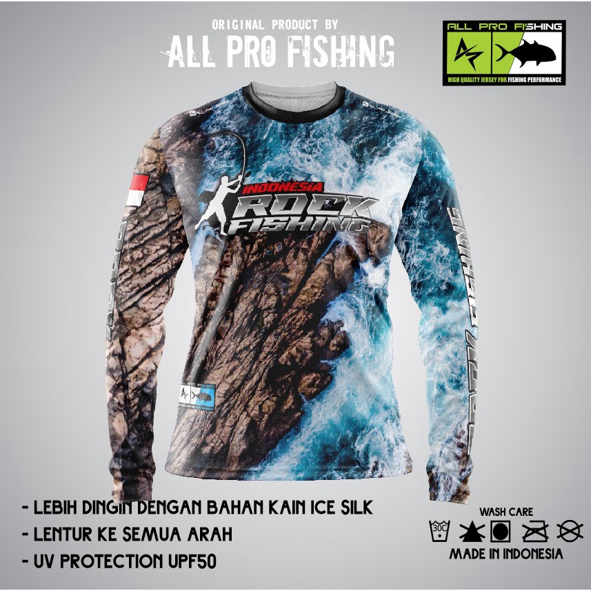 AP CUSTOM jersey memancing rock fishing