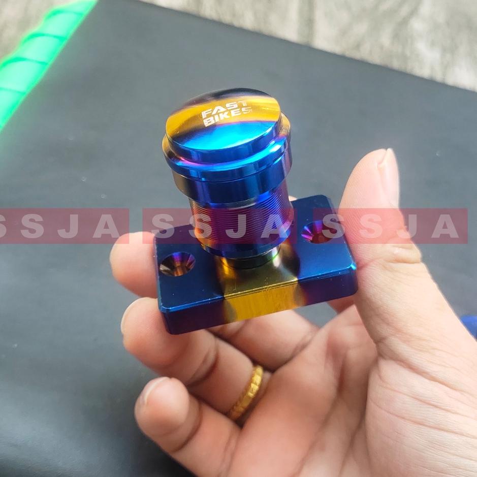 Siap Kirim.. TUTUP MINYAK REM VARIASI/TABUNG MINYAK REM/STEMPEL KACA YAMAHA VIXION SATRIA SCORPIO RX