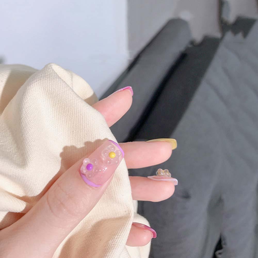 AUGUSTINA Agustina Nail Art Bunga Perhiasan Indah Manicure Aksesoris Pesona DIY Nail Art Desain