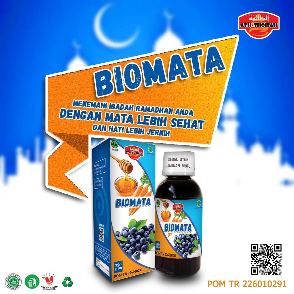 BIOMATA - Madu Herbal Untuk Nutrisi dan Terapi Gangguan Kesehatan Mata Original BPOM