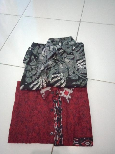 Bswart Batik Hrb026 Kenongo Hem Pendek Padi Pekalongan M L Xl Batik Pria Murah Modern Grosir Ecer