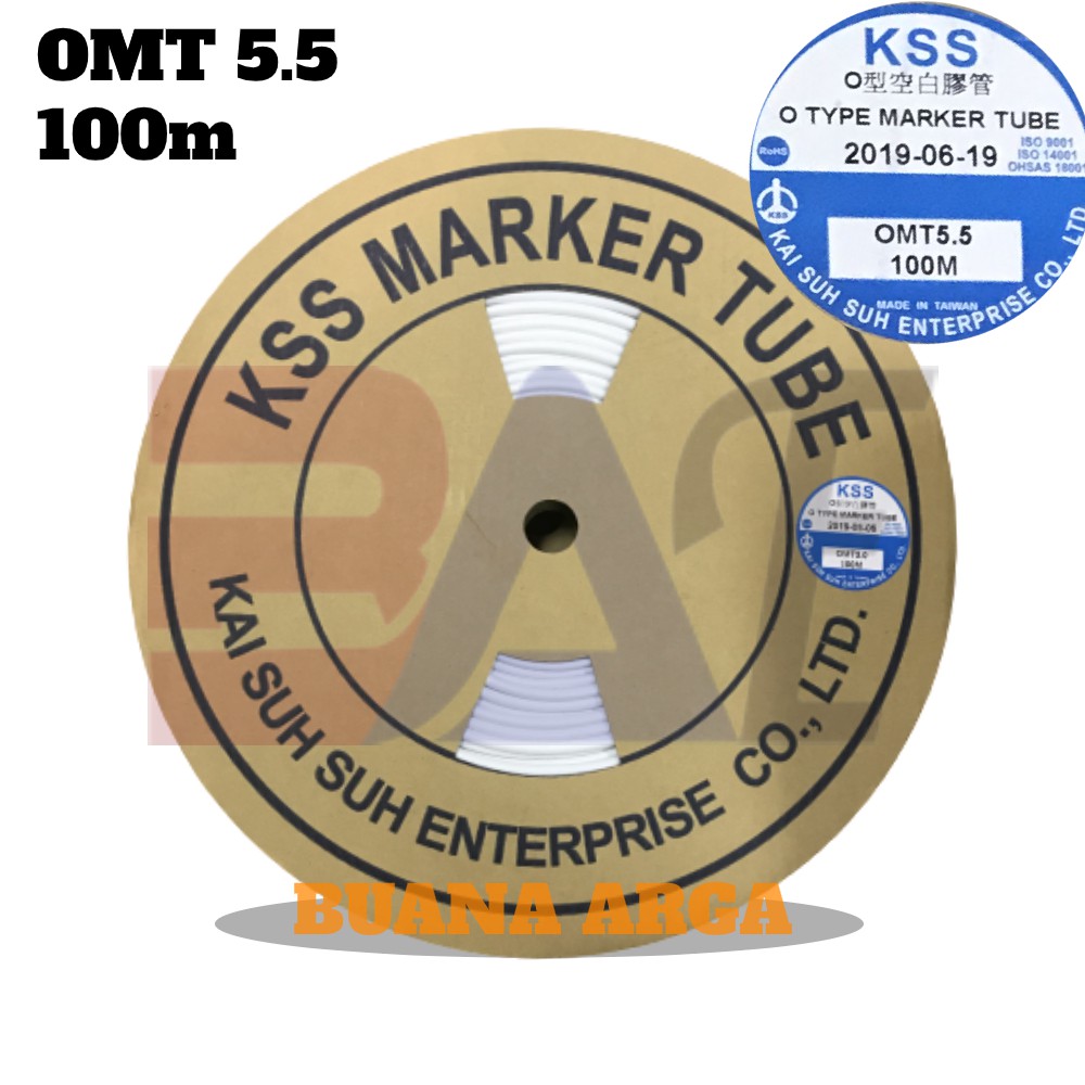 Marker tube KSS OMT 5.5 untuk kabel 6mm | Marking tube wire 6mm