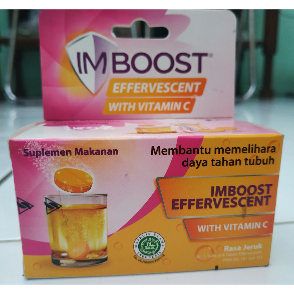 IMBOOST EFFERVESCENT + VIT C - DAYA TAHAN TUBUH