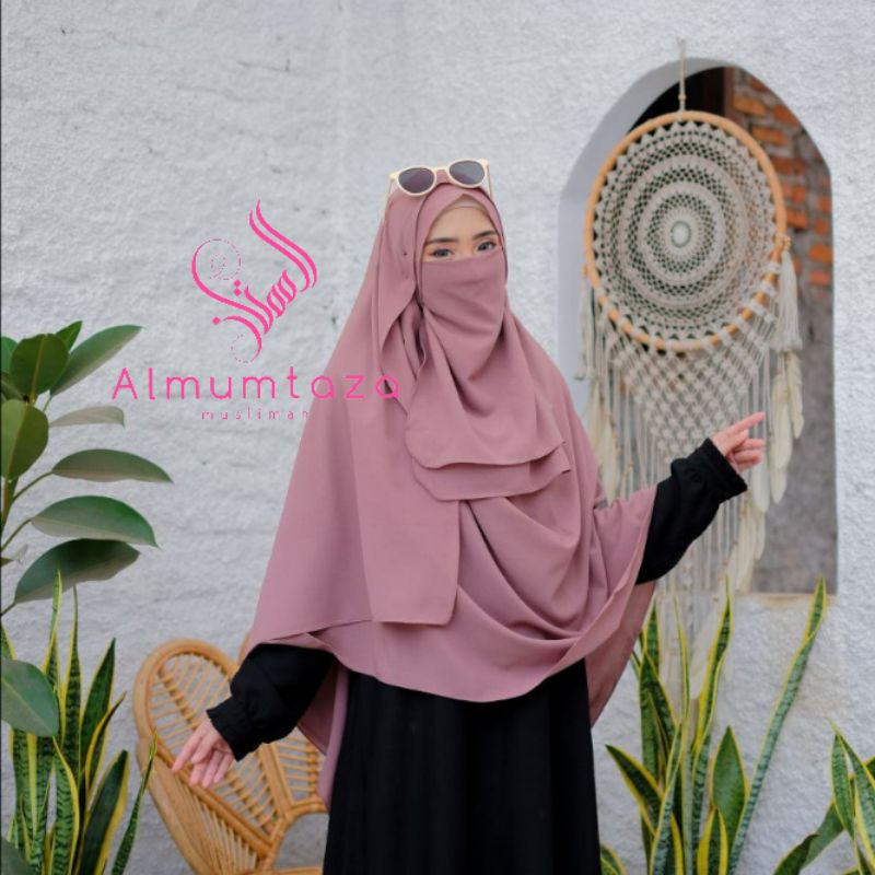 (PRODUK DISKON )pashmina jumbo diamond crepe (225×110) - Almumtaza Muslimah