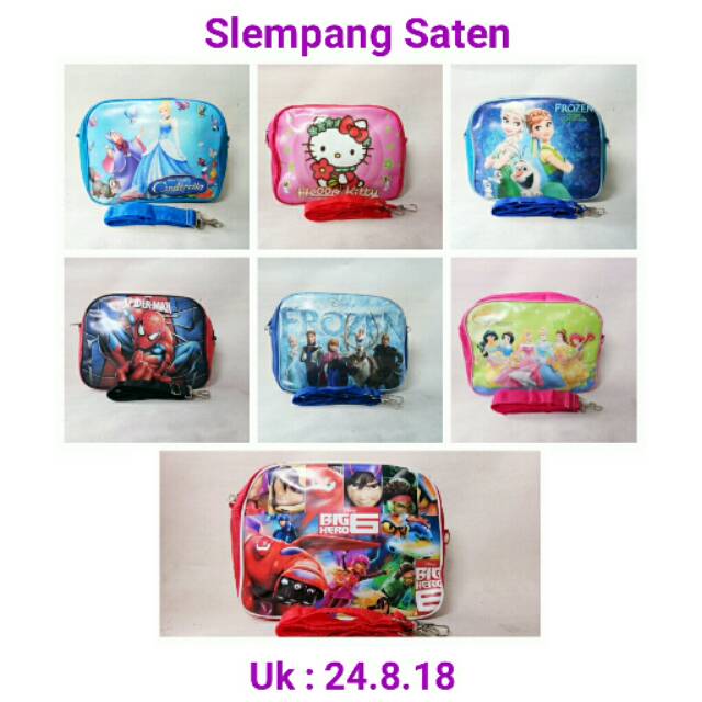 PROMO REAFY STOK Tas ulang tahun anak/tas karakter anak perempuan/tas slempang anak