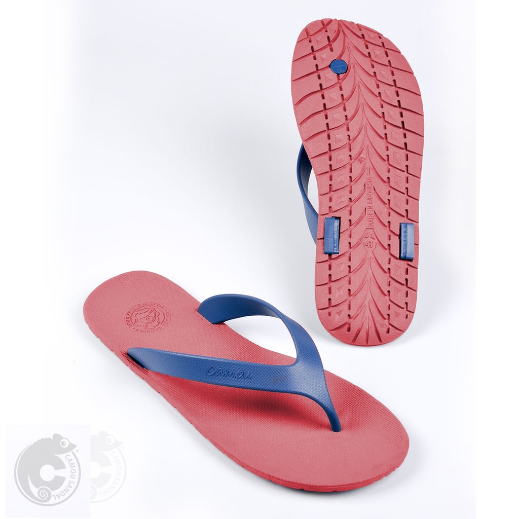 Sandal Jepit Sandal Pria Sandal Flip Flop Sandal CAMOU - WR Merah/Biru