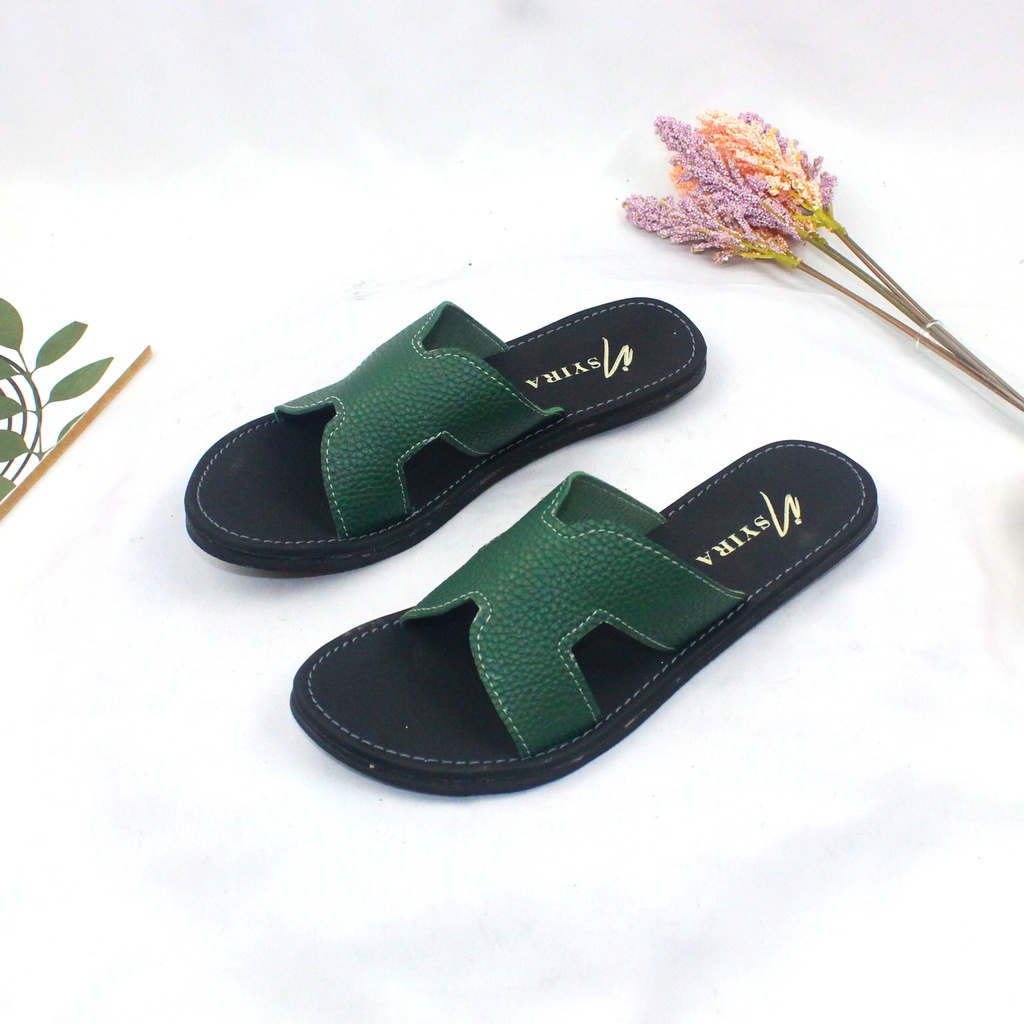 Insyira - Sandal Wanita Leoni / Sandal Wanita Papirut Non Slip / Sandal Papirut Slop H