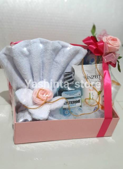 Paket seserahan pernikahan handuk dan sabun mandi/hantaran perlengkapan mandi/hias mahar