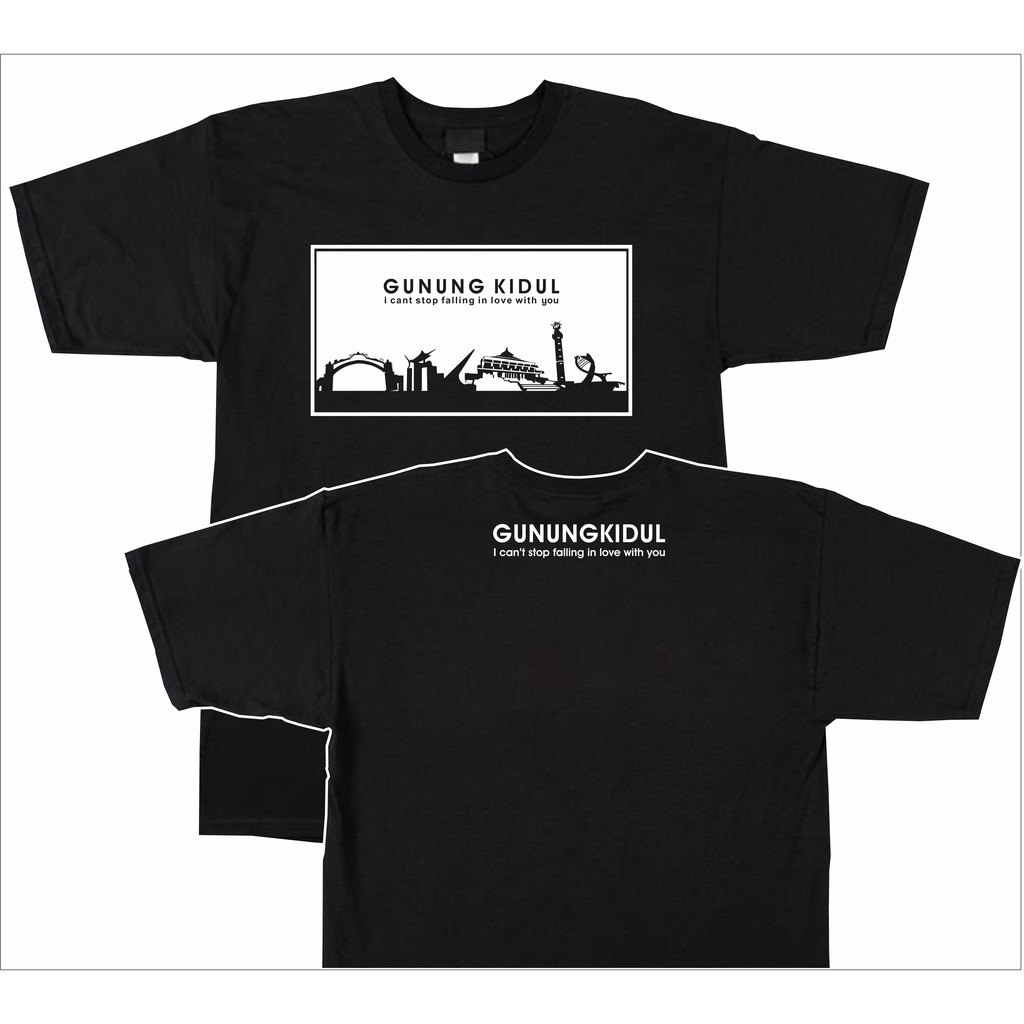 Kaos T Shirt Baju Pria Kota Gunung Kidul
