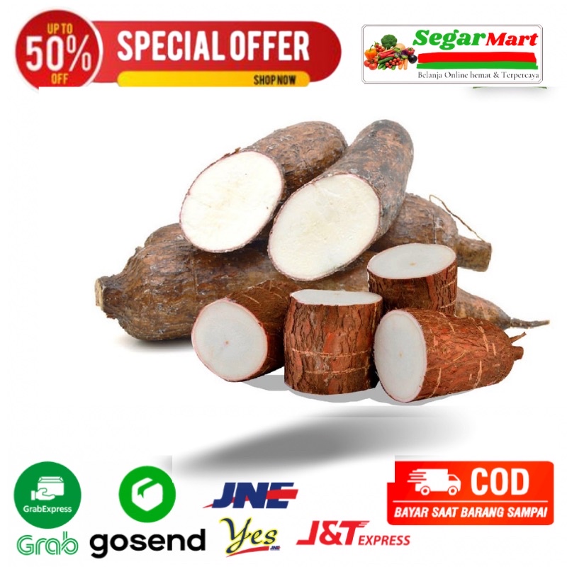 

Singkong super / Ubi singkong Super Besar per 1 kg sayuran fresh segar Bandung