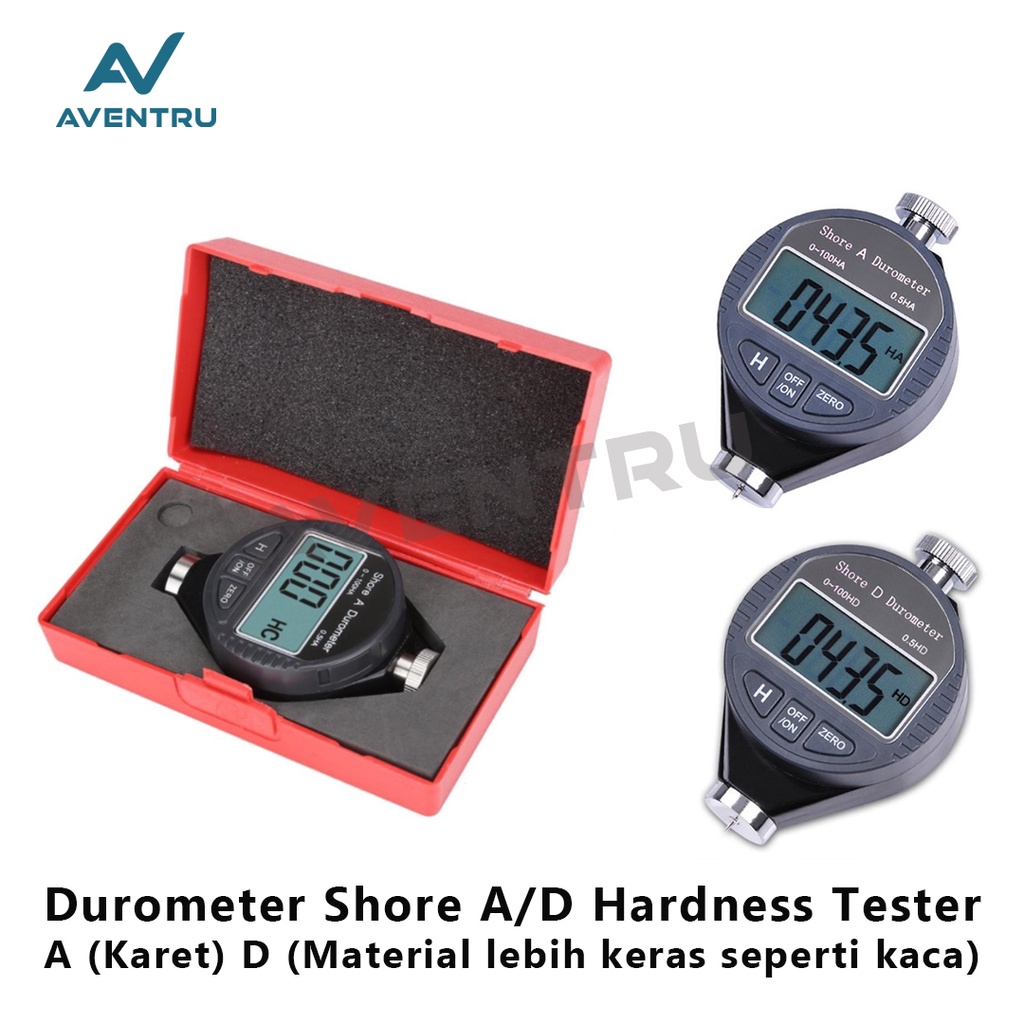 Digital Durometer Shore A D Hardness Tester Alat Ukur Kekerasan Karet