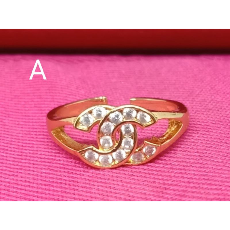 C12. Cincin xuping anak anak lapis emas dgn mata zircon