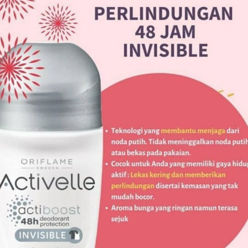 Activelle Invisible Fresh/ Fairness/ Extreme/ Fresh/ Comfort/ Invisible/Even Tone Deodorant Roll on