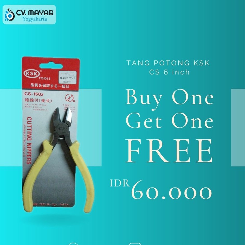 Tang Potong KSK CS 6 inch Buy 1 Get 1