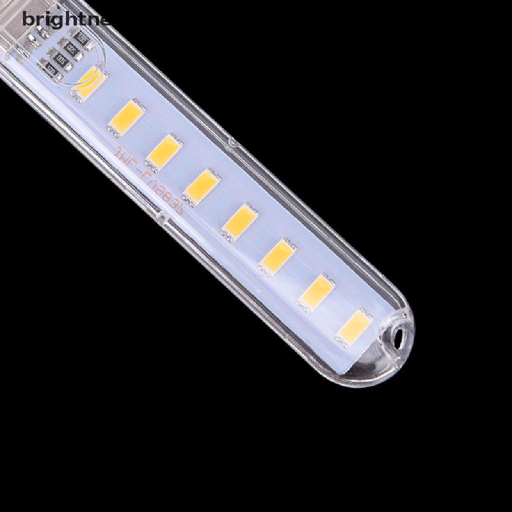 [birth] Mini LED Portable 5V 8 LED USB Lighting Computer Mobile Power Lamp Night Light [ID]